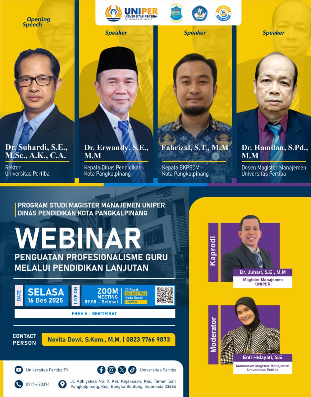 WEBINAR PENGUATAN PROFESIONALISME GURU - 
